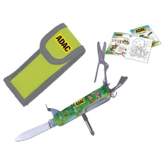 ADAC Junior Taschenmesser für Kinder mit Nylon-Gürteltasche