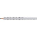 FABER CASTELL Bleistift Jumbo Grip, HB, silber