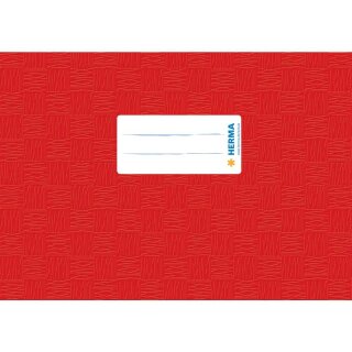 HERMA Heftschoner, A5 quer, gedeckt/rot