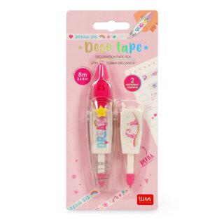 Legami Unicorn Stift mit Dekoband - Deco Tape