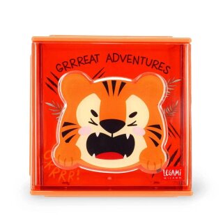 Legami Erweiterbare Schreibtischbox - Cutie Cube - Tiger