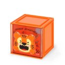 Legami Erweiterbare Schreibtischbox - Cutie Cube - Tiger