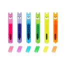 Legami Teddy Bear Set mit 6 Mini-Textmarkern - Teddys Mood