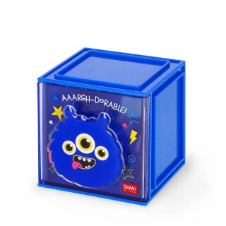 Legami Erweiterbare Schreibtischbox - Cutie Cube - Monster