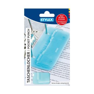 Stylex 1x Taschenlocher für Ordner, Ringbuch oder Schnellhefter - zufällige Auswahl