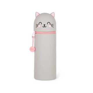 Legami 2-in-1-Federmäppchen aus Silikon - Kawaii - Kitty