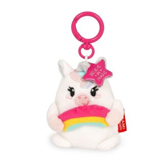 Legami Plüsch-Schlüsselanhänger - Super Soft! - Mini - Unicorn