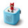 Tonies Toniebox 2 Himmelblau Starter Set mit Kreativ-Tonie Rot
