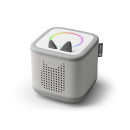 Tonies Toniebox 2 Mondgrau Starter mit Set Kreativ-Tonie Rot