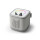Tonies Toniebox 2 Mondgrau Starter mit Set Kreativ-Tonie Rot