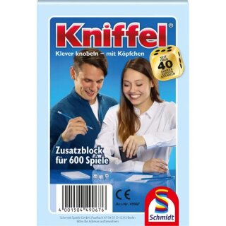 Schmidt Spiele Kniffelblock 100 Blatt für 600 Kniffel-Partien