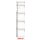 Streifenkalender 2026 Langplaner, rot  - 490 x 110 mm - 1 Seite = 1 Monat