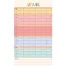 Unser buntes Jahr 2026 Familienplaner - Kalender -  45 x...