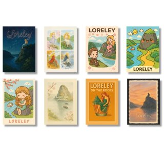 rhinecards – Loreley Reimagined - Interaktive Postkarten mit Lied & Sage in Deiner Sprache