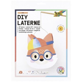 Folia Laternen Bastelset Fuchs + 1 LED-Licht
