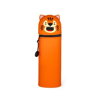Legami 2-in-1-Federmäppchen aus Silikon - Kawaii - Tiger