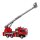 Feuerwehrauto mit Leiter 14cm mit Licht und Sound