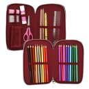 TOPModel 2 Fach Mäppchen FOR EVER FRIENDS Schulmäppchen gefüllt