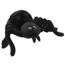 Plüsch-Spinne schwarz 20 cm Spinne Kuscheltier aus Polyester Adventure World
