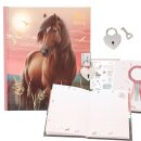 Miss Melody Pferde Tagebuch mit Stickern Herzschloss