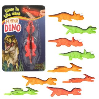 Dino World 1x Fliegender Glow in the Dark Dinosaurier - zufällige Auswahl