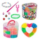 Loomband-Set 2700 Teile + Zubehör/Charms Herzbox