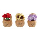 Plüsch Pflanze 1x Blumenkorb 18cm - zufällige...