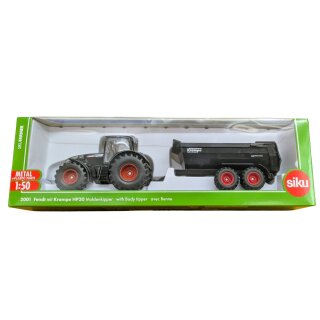 Siku 2001 Fendt mit Krampe HP 20 Muldenkipper schwarz 1:50 Sondermodell