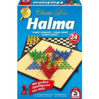 Schmidt Spiele - Halma - Classic Line - mit großen Spielfiguren aus Holz