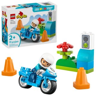 LEGO 10471 Duplo Blaues Polizeimotorrad