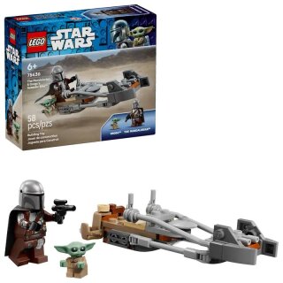 LEGO 75436 Star Wars Mandalorianer und Grogu auf Speeder