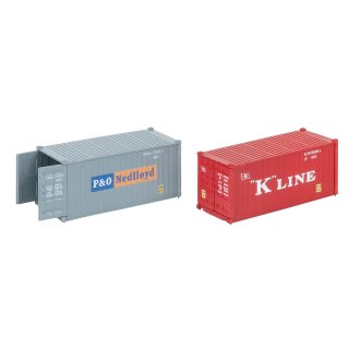 Faller H0 182006 - 20 Container K-LINE und P&O