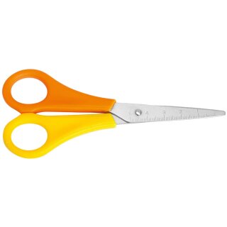 WESTCOTT Bastelschere für Linkshänder 13 cm spitz orange/gelb