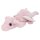 SNUKIS Plüschdrache rosa Stofftier - Kuscheltier mit Glitzerrand Augen