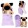 TOPModel 1x Plüsch Hunde und Katzen im Schlafsack - zufällige Auswahl