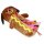 Hunde-Federmäppchen im Hot-Dog-Design – Softes Mäppchen mit Reißverschluss