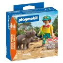 Playmobil 72025 - DuoPack Tierpfleger mit Nashorn