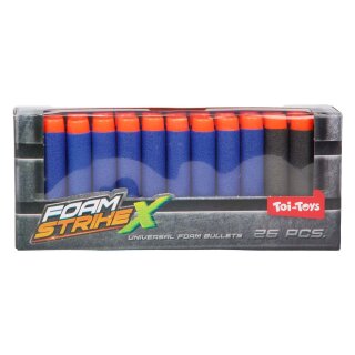 Foam Strikex Schaumstoffpfeile Nachfüllung, 26 Stück