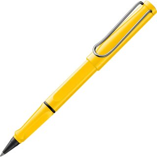 LAMY safari roll-ink yellow - Tintenroller mit blauer Tintenpatrone