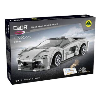 CaDA Lotus Evija 1:18 grau 2.4GHz RC mit Fernsteuerung 308 Teile
