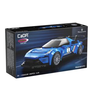 CaDA Maserati GT2 1:24 blau 240 Teile
