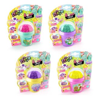 So Slime 1x Flower Slime duftend – Blumentopf mit Schleim & Deko - zufällige Auswahl