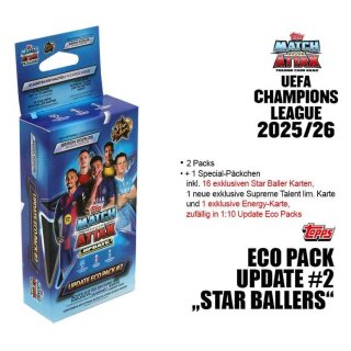 Topps UEFA Champions League Match Attax 2025/2026 TC – UPDATE #2 ECO PACK Star Ballers
