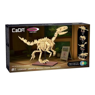CaDA Dinosaurier Fossil Velociraptor 256 Teile 1:9