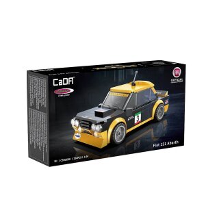 CaDA Fiat Abarth 131 1:24 schwarz 254 Teile