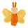 sigikid 43369 - Greifling Schmetterling ocker sigibaby