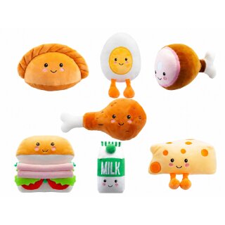 1x Food Plüsch 16 cm - trendige Lebensmittel Kuscheltiere - zufällige Auswahl