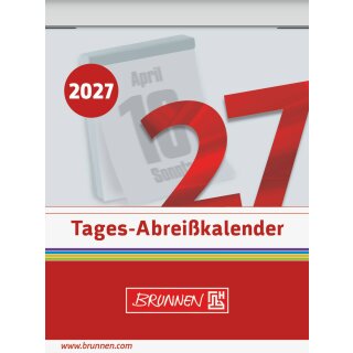 Brunnen Tagesabreißkalender 2027 Nr. 2 | 5,4×7,1 cm