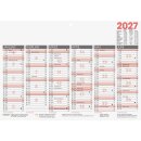 Brunnen Tafelkalender 2027 A4 1 Seite = 6 Monate -...