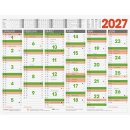Brunnen Tafelkalender 2027 XL 65×50 cm 1 Seite = 6...
